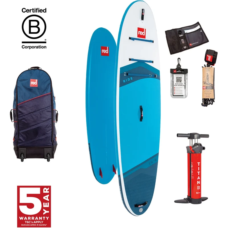 Red Paddle Co Ride HT MSL 10.6 Blue 2026 compleet