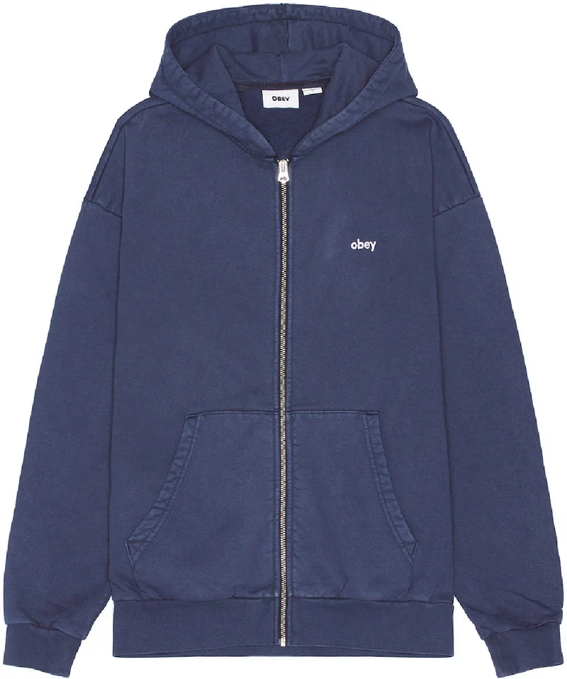 Lowercase pigment zip hood Pigment academy navy