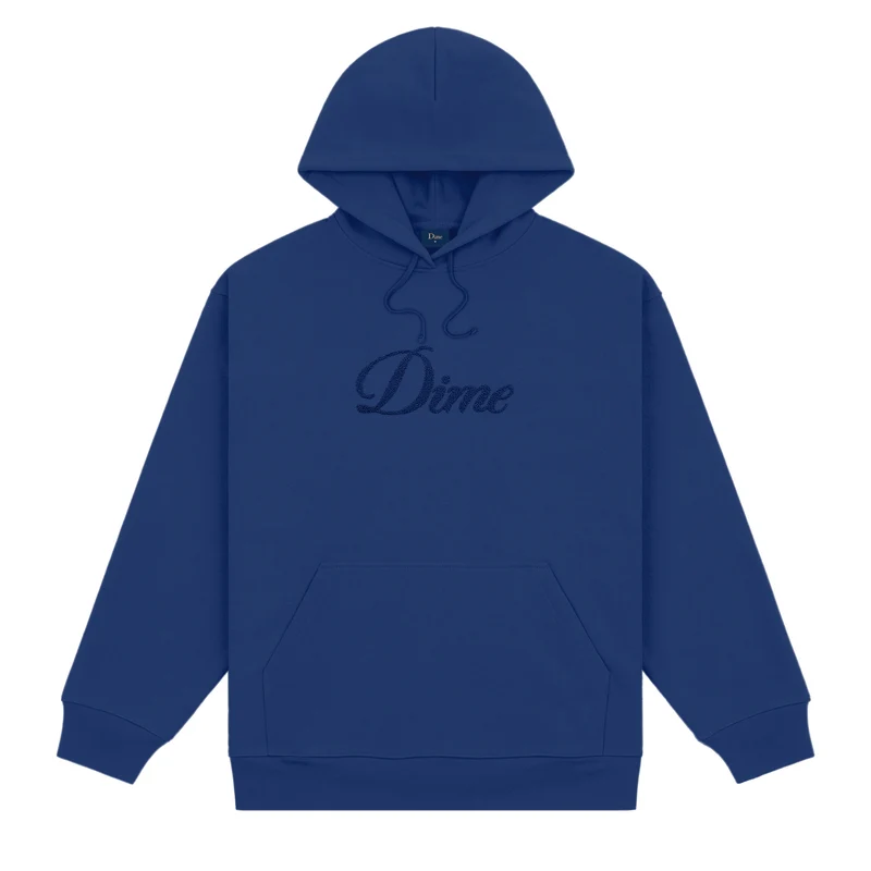 Cursive Logo Hoodie Midnight Navy