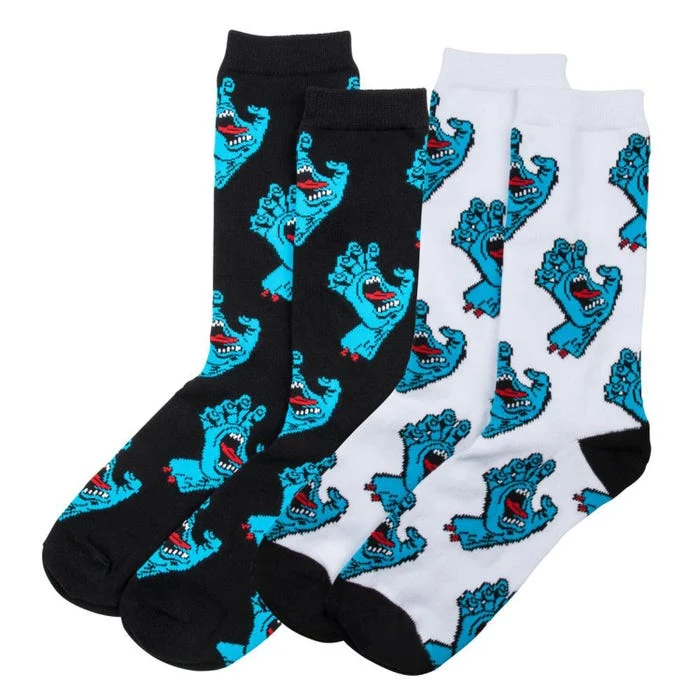 Youth Multi Hand Sock (2 Pack) Santa Cruz Youth Socks