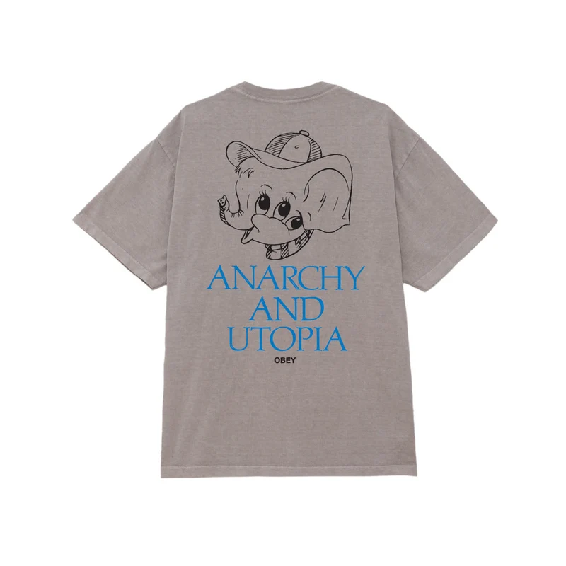 Obey anarchy & utopia heavyweight classic tee