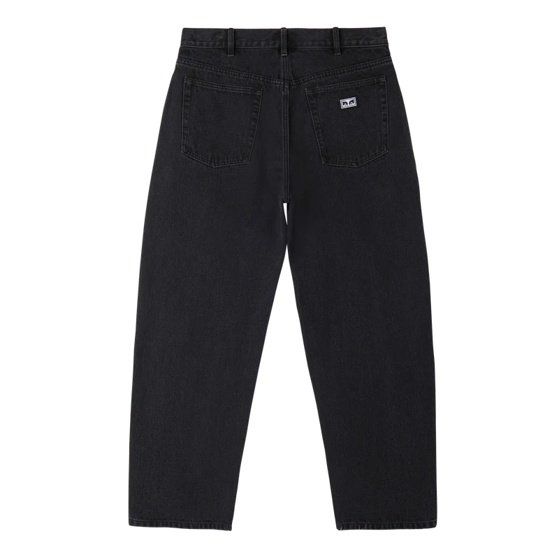 Obey Bigwig baggy denim Faded black