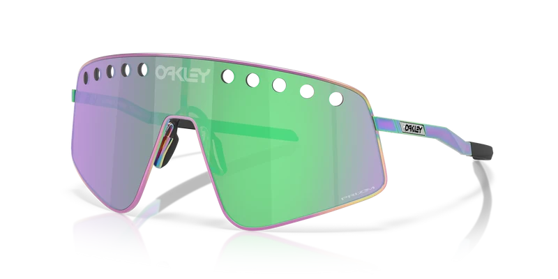 Oakley Sutro Ti Sweep Polished Oil Slick Prizm Road Jade
