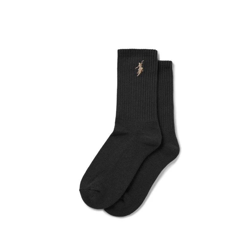 Rib Socks No Comply Black / Brown