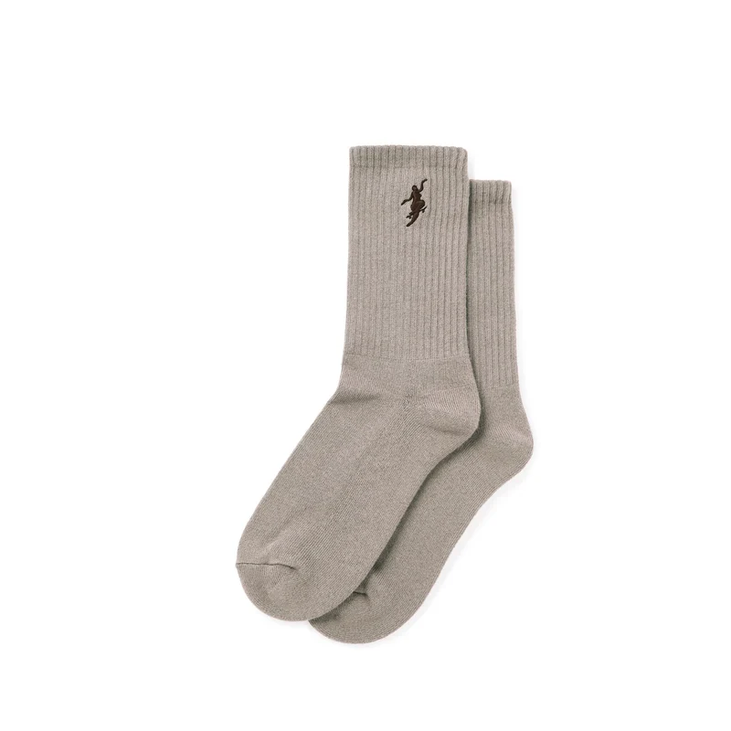Rib Socks No Comply Sand Brown