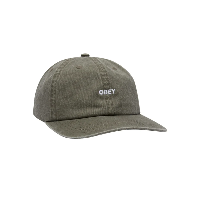 Pigment bold 6 panel strapback Pigment olive