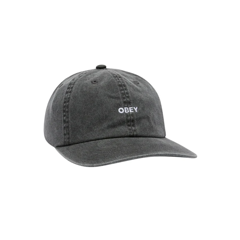 Pigment bold 6 panel strapback Pigment black