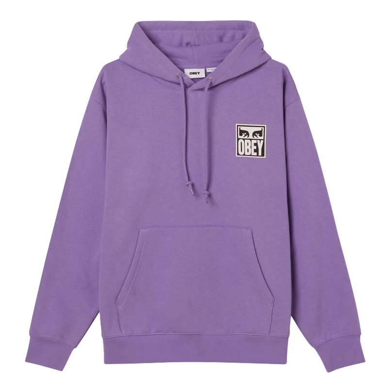 Obey eyes icon hood Paisley purple