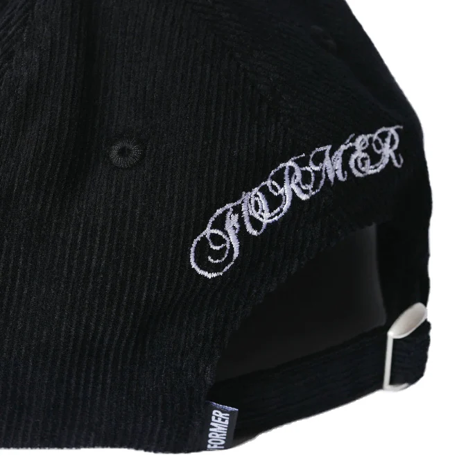 Valentine Cord Cap Black