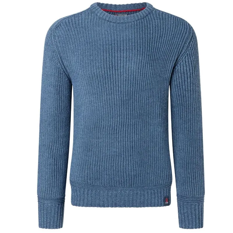 Timezone Heavy Knit Crewneck indigo melange Herren