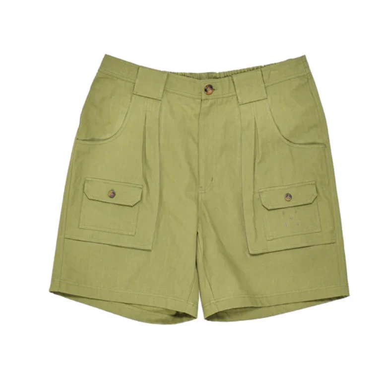 pockets short loden green