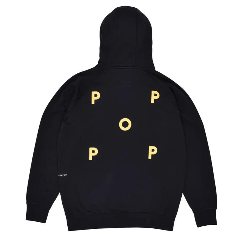 logo hooded sweat anthracite