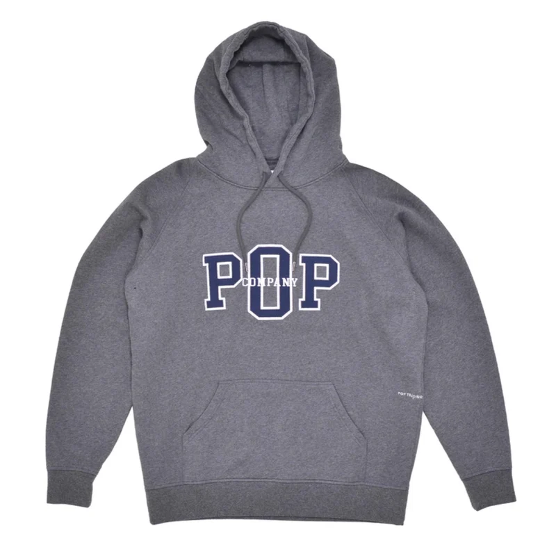 company hooded sweat charcoal heather