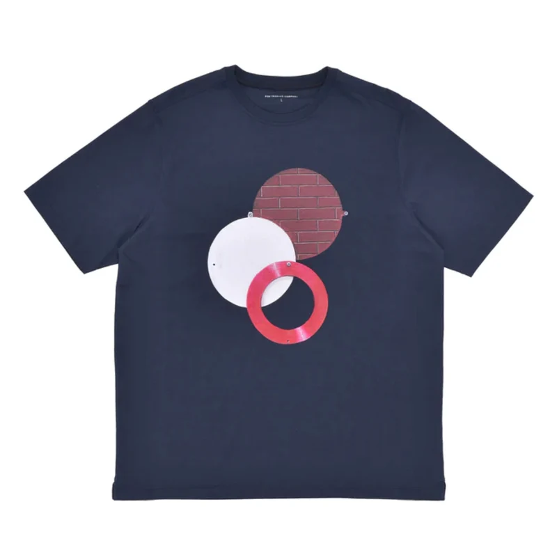 mees popsign t-shirt in navy