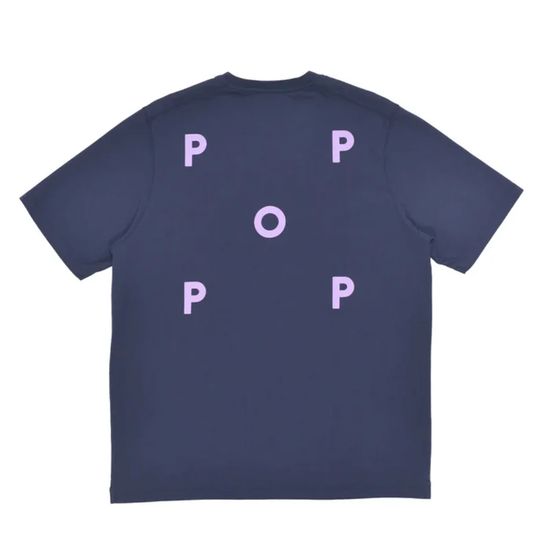 logo t-shirt navy viola