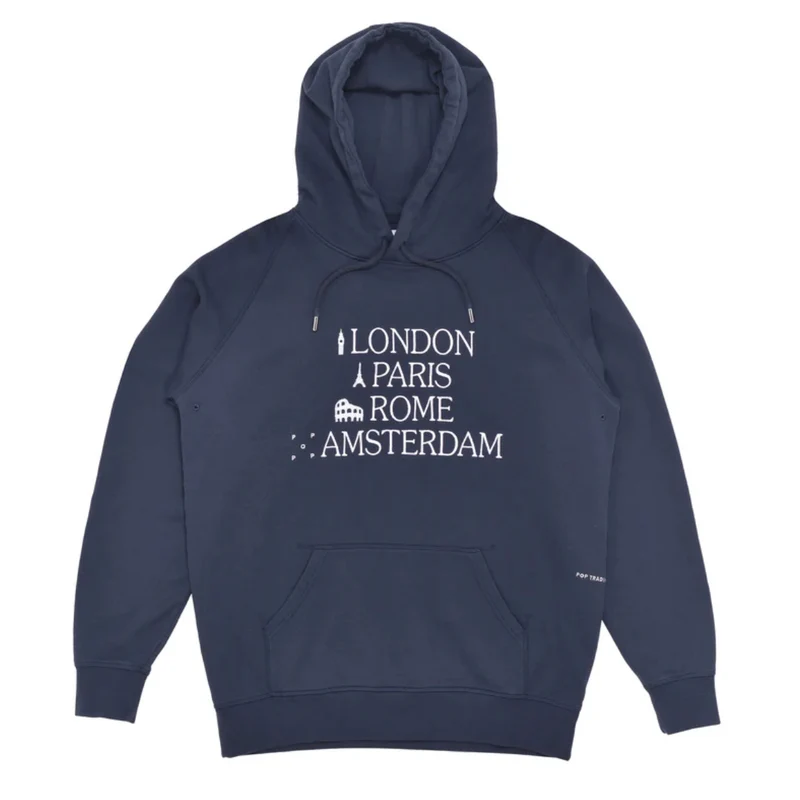 icons hooded sweat navy