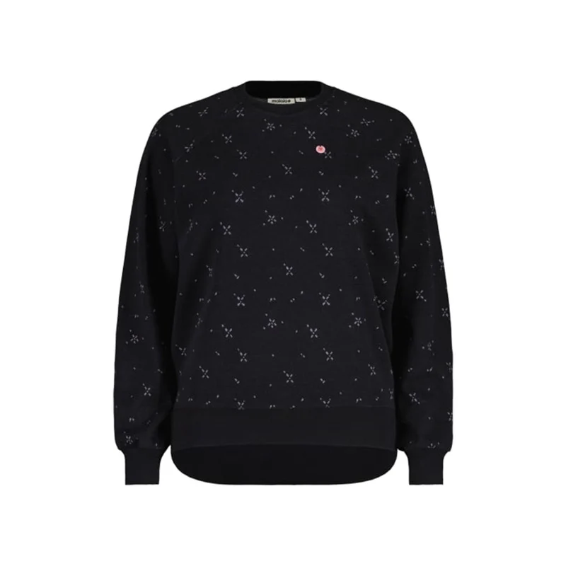 Maloja - PerdonigM. Sweatshirt Deep Black Leafflower