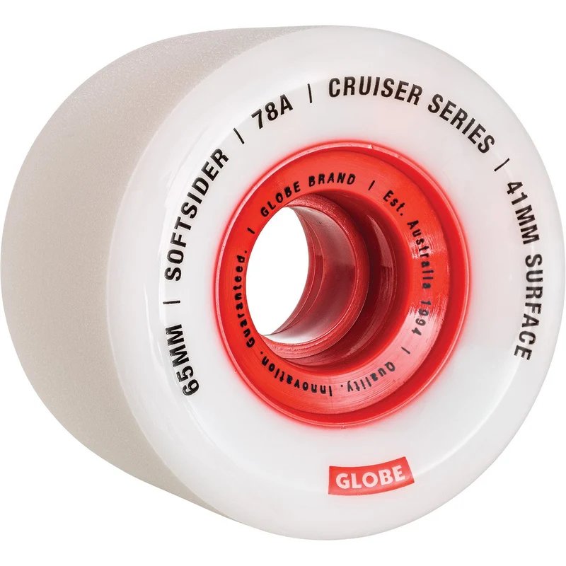 Globe Softsider Cruiser Wheel White Red