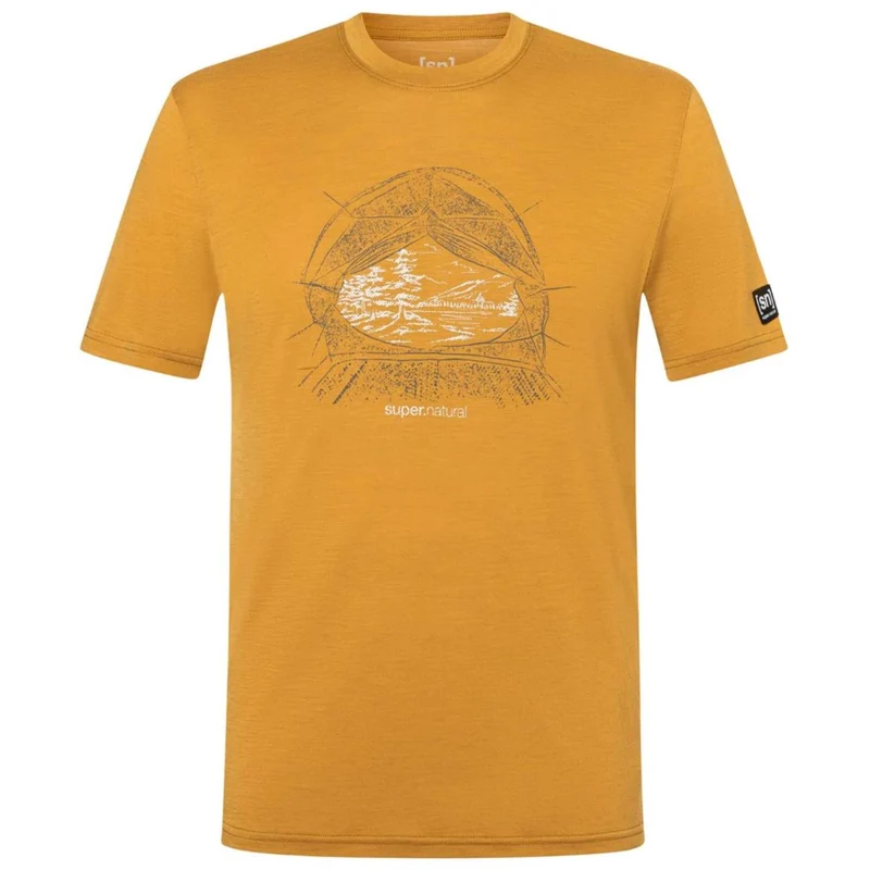 Super Natural M Tent View Tee dried tobacco various Herren T-Shirt