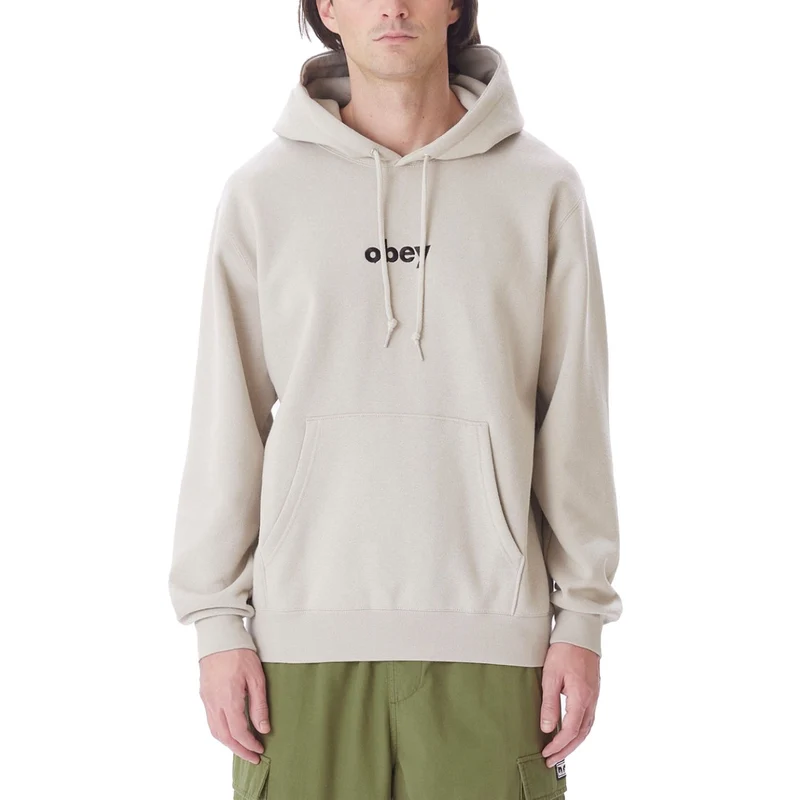 Obey lowercase hood Silver grey