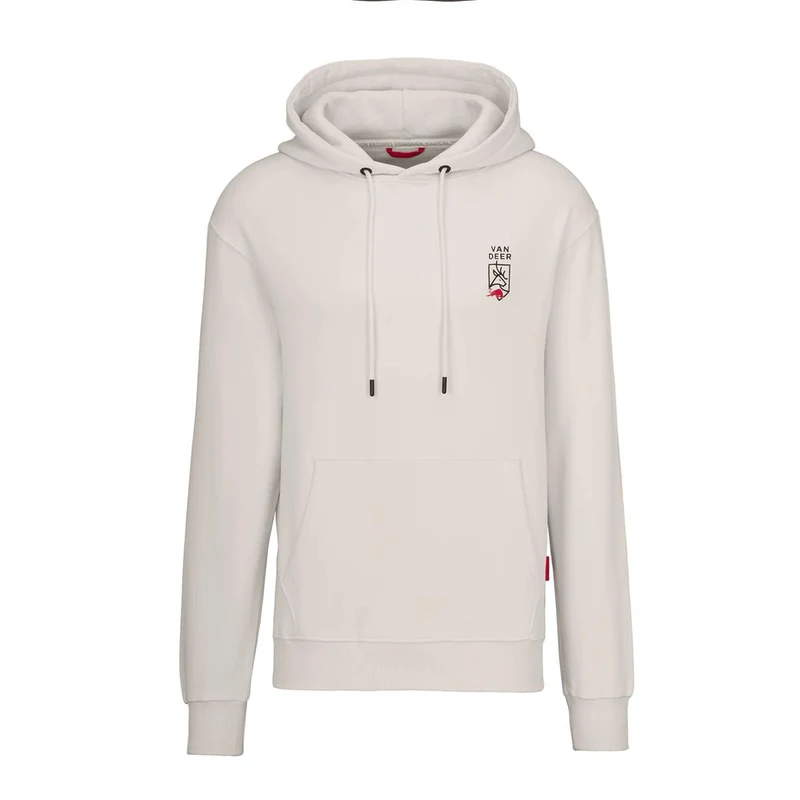 VAN DEER ESSENTIAL HOODIE - off white
