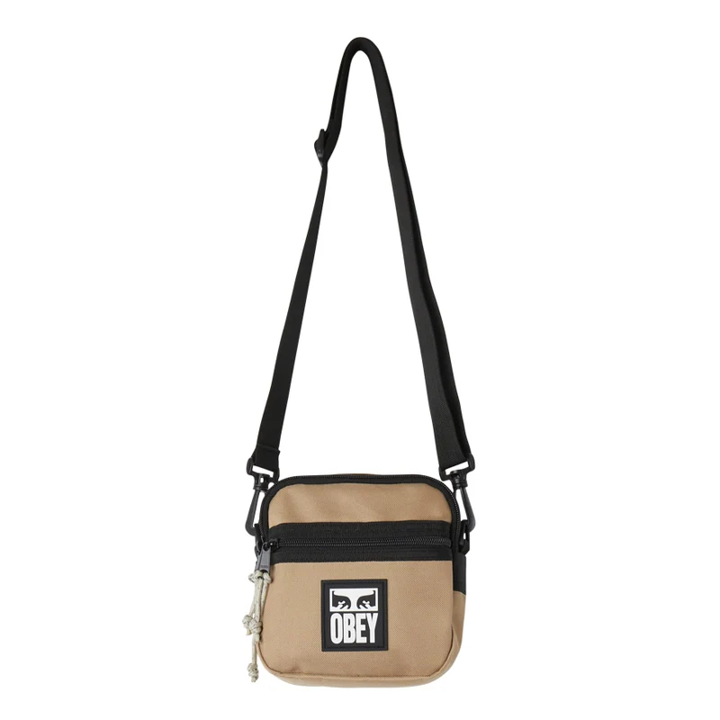 Obey small messenger bag Caramel brown