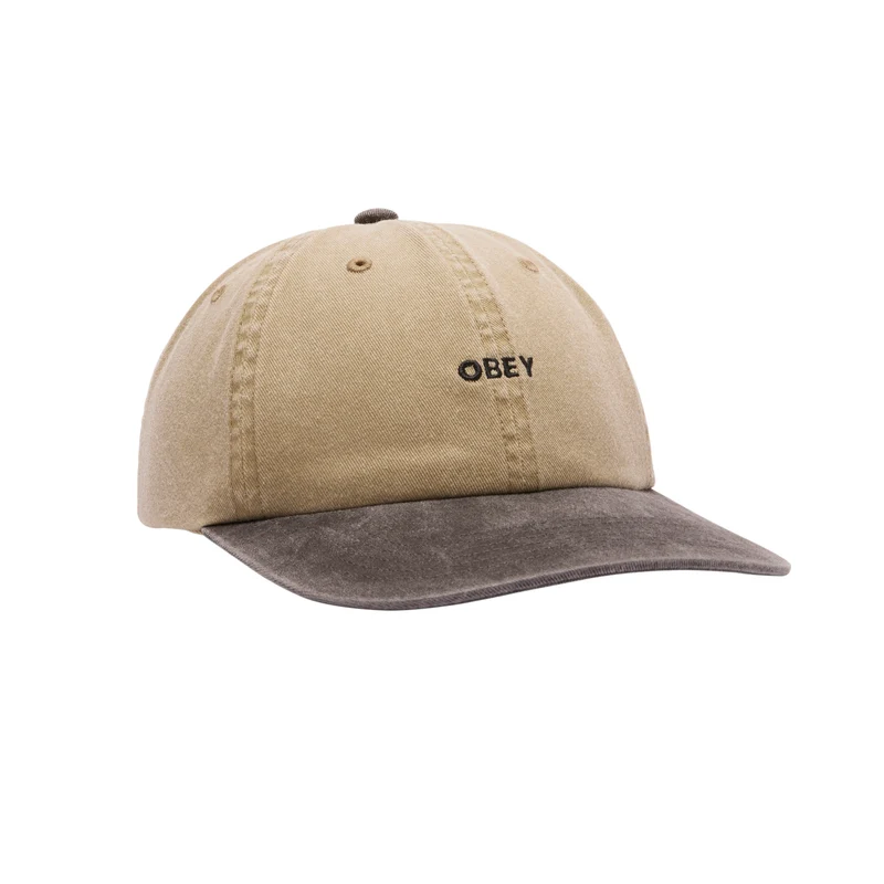 Pigment 2 tone lowercase 6 panel Pigment khaki multi