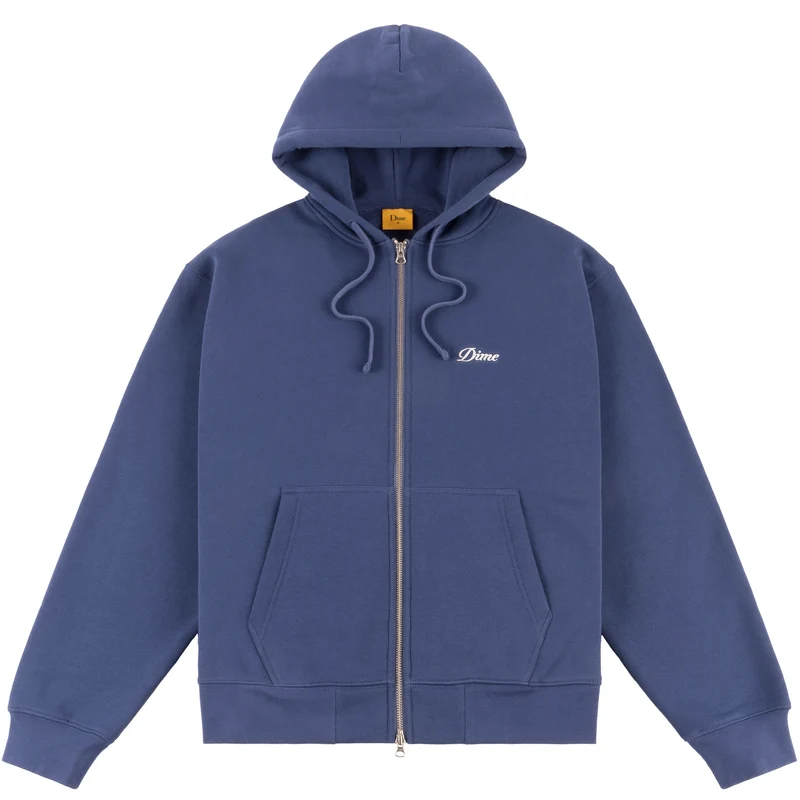 Cursive Small Logo Zip Hoodie