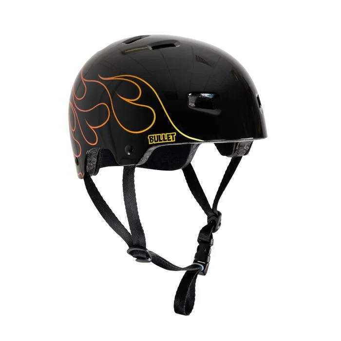 Deluxe Helmet T35 Grom Kids Flame Gloss Black