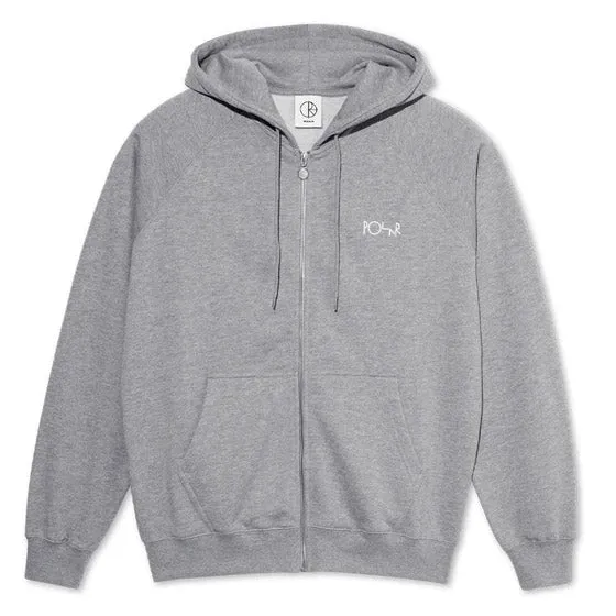 Default Zip Hoodie Heather Grey