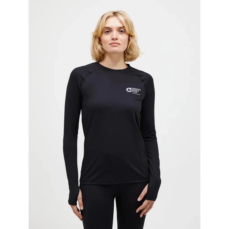 Peak Performance Damen FWT Spirit Crew Synthetic Baselayer Schwarz