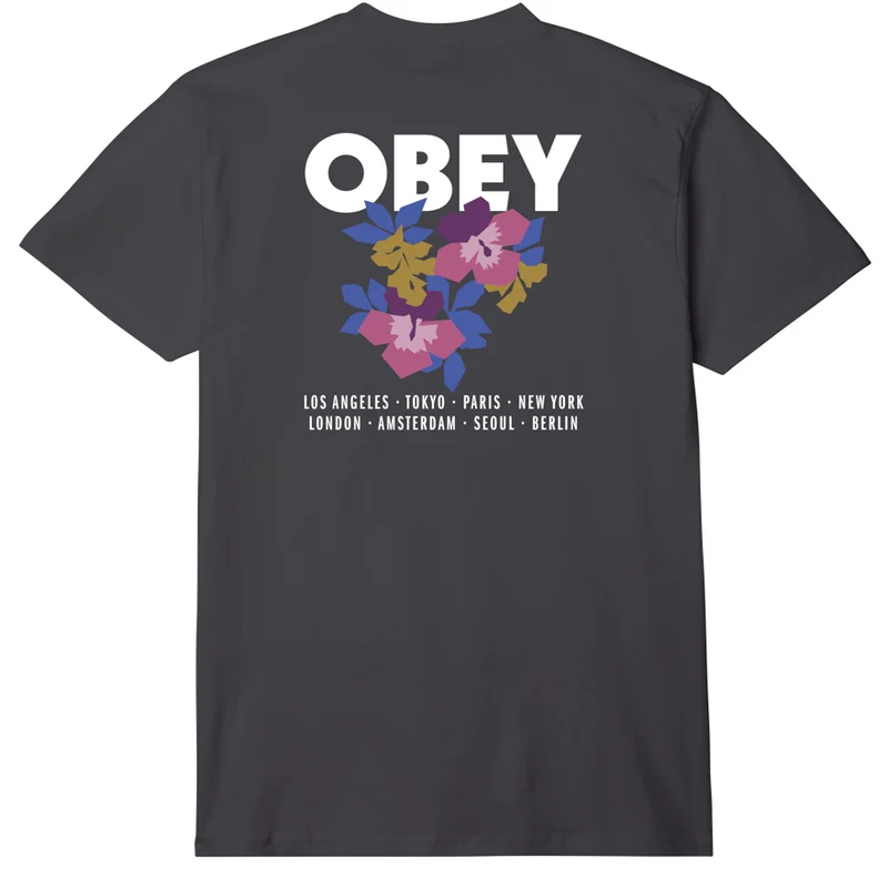 Obey floral garden tee