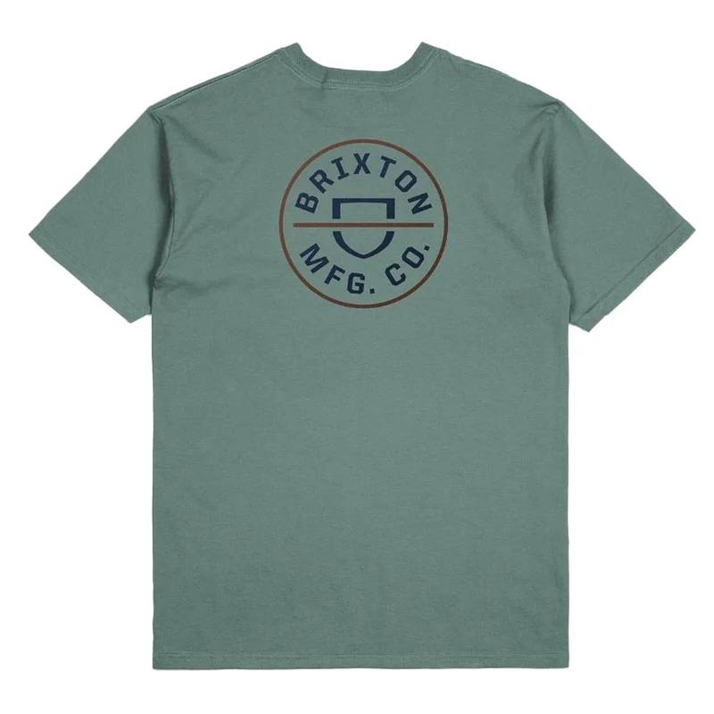 CREST II T-shirt CHINOIS GREEN WASHED NAVY SEPIA