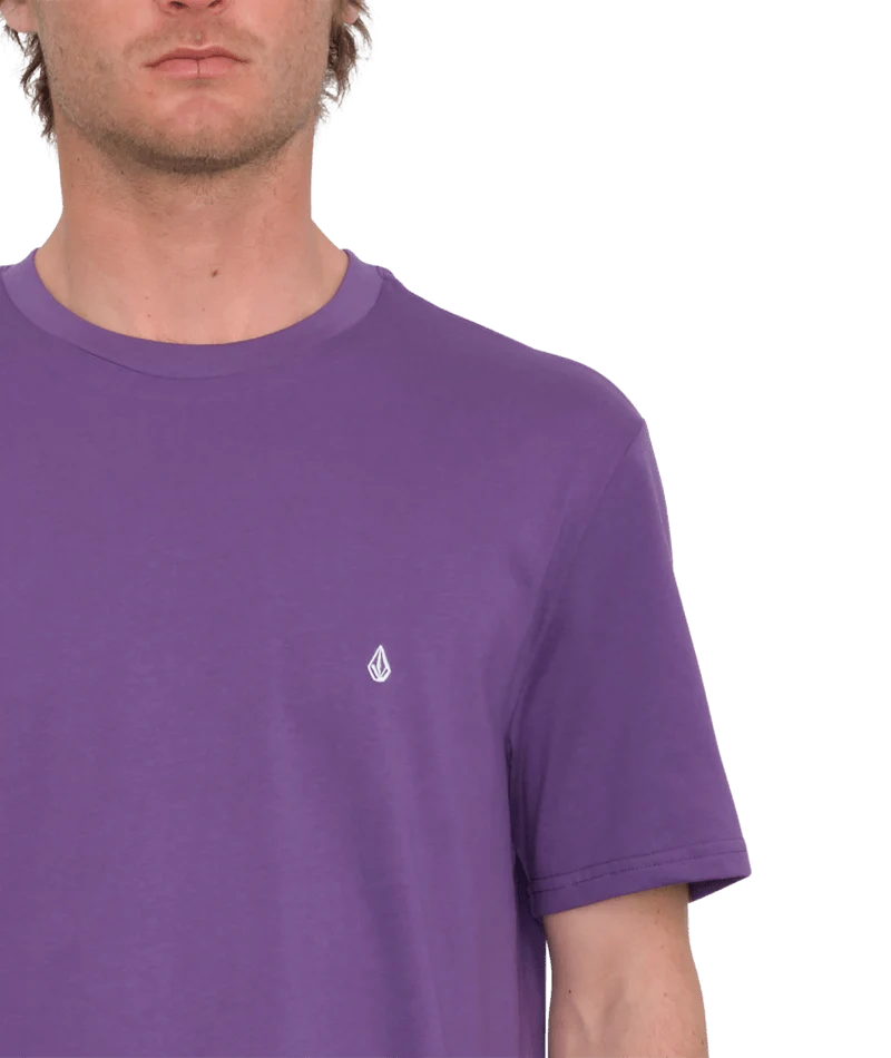 STONE BLANKS BASIC T-shirt DEEP PURPLE