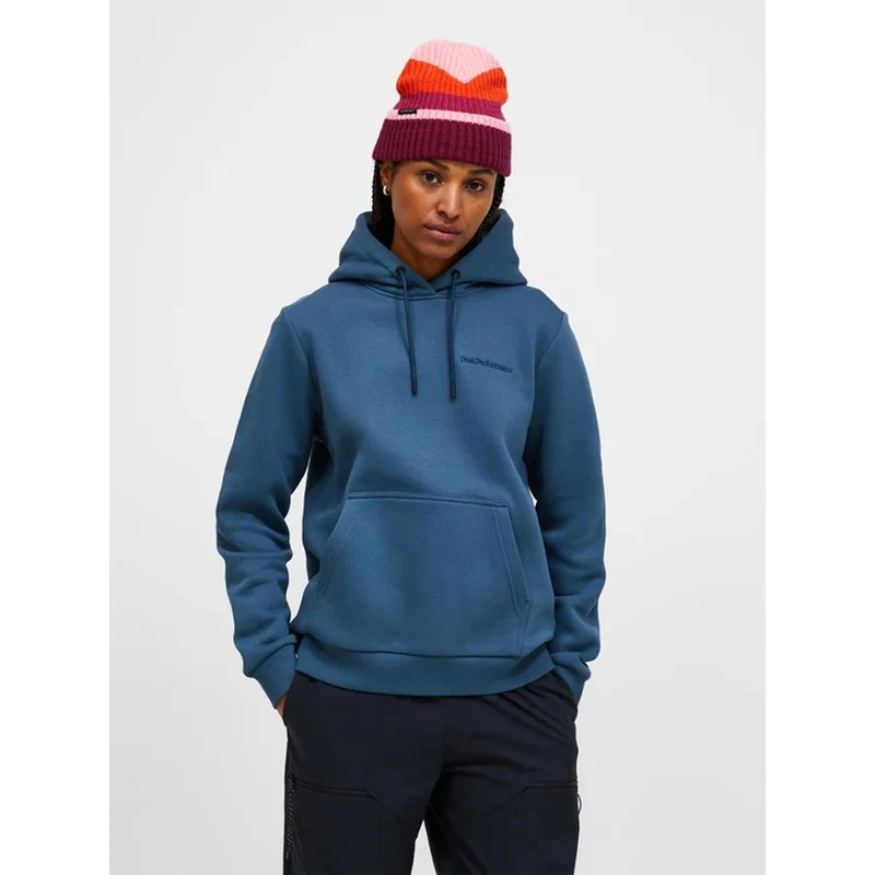 Peak Performance Damen Original Small Logo Hood Mountain Lake