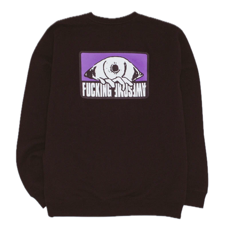 Fucking Awesome Eye Patch Crewneck Sweater Black