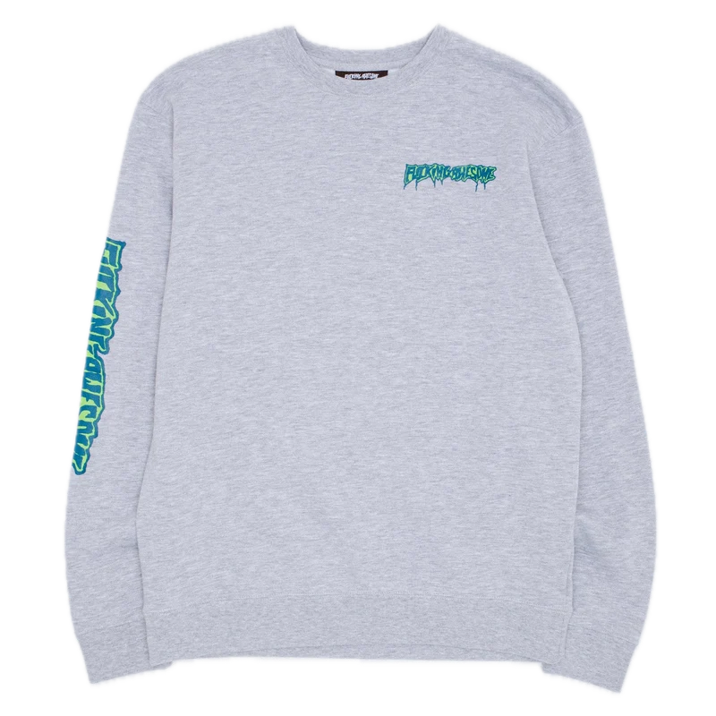 Fucking Awesome Timebomb Crewneck Sweater Grey Heather