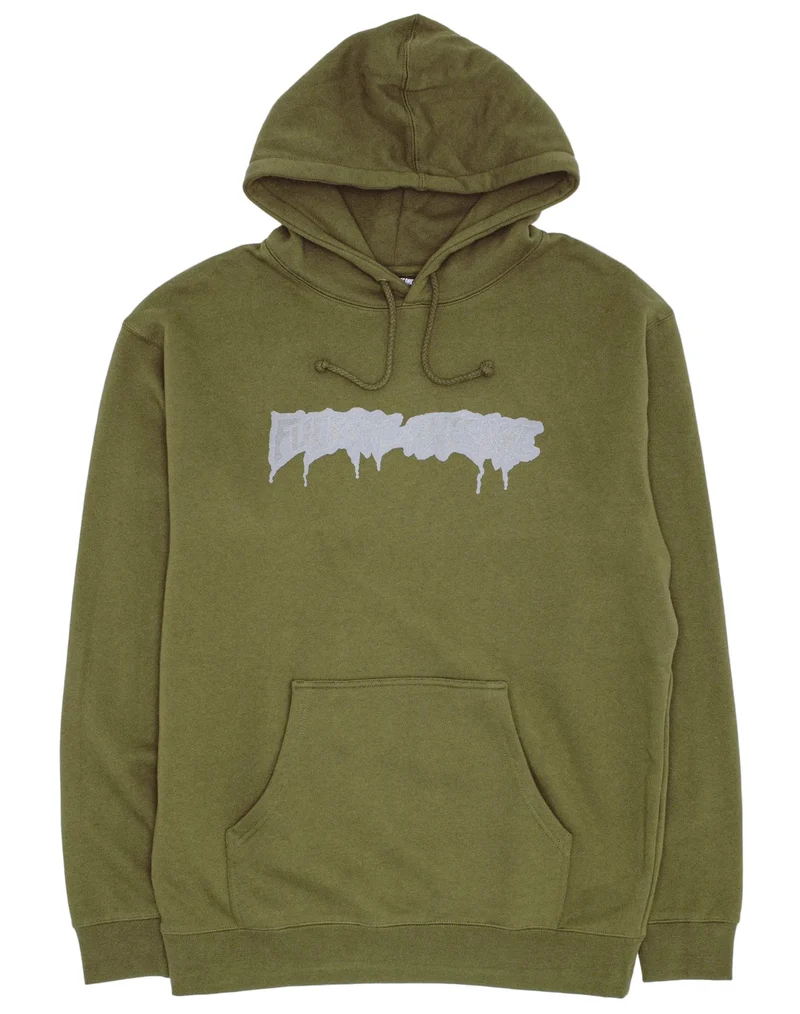 Fucking Awesome Reflective Drip Logo Hoodie Army