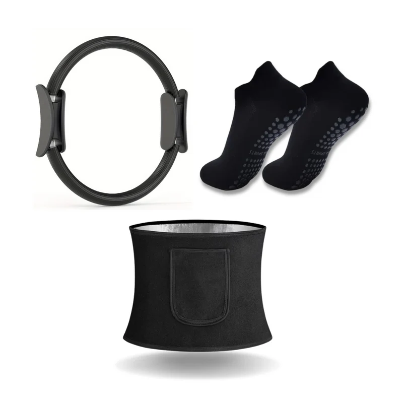 Pilates Kit Zwart - Complete Set met Pilates Accessoires!