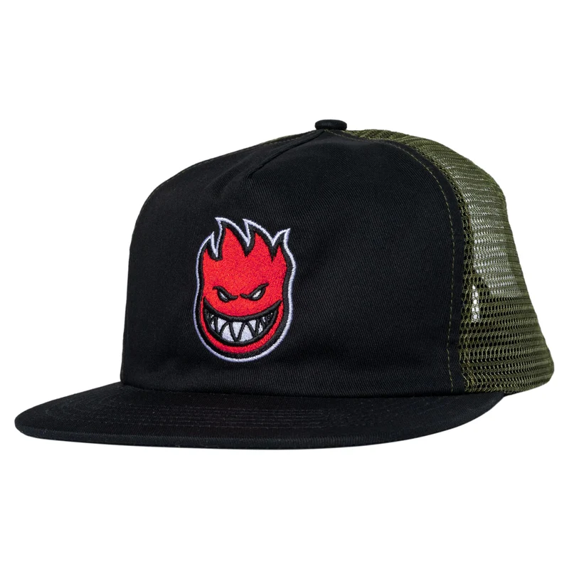 Spitfire Bighead Fill Snapback Cap Black Olive