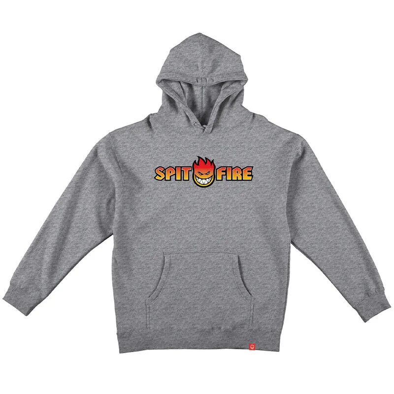 Spitfire OG Split Fade Fill Hoodie Grey Heather