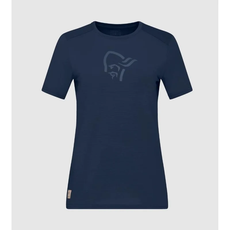 Norrøna Women's femund equaliser merino T- Shirt - indigo night