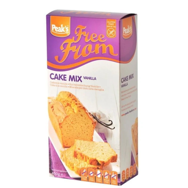Peaks Free From Cakemix Vanille 450 gram