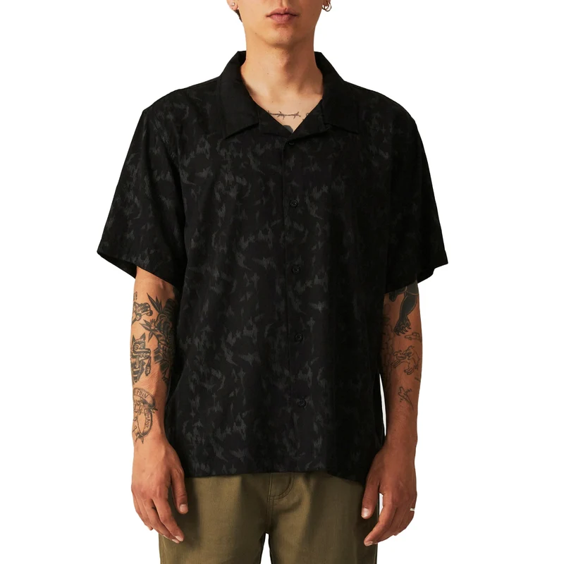 MARILYN DIFFUSE SS SHIRT BLACK