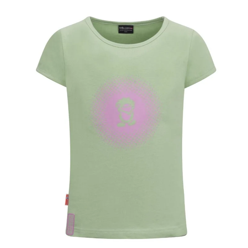 Trollkids - Girls Logo T - pistachio green - Kinder