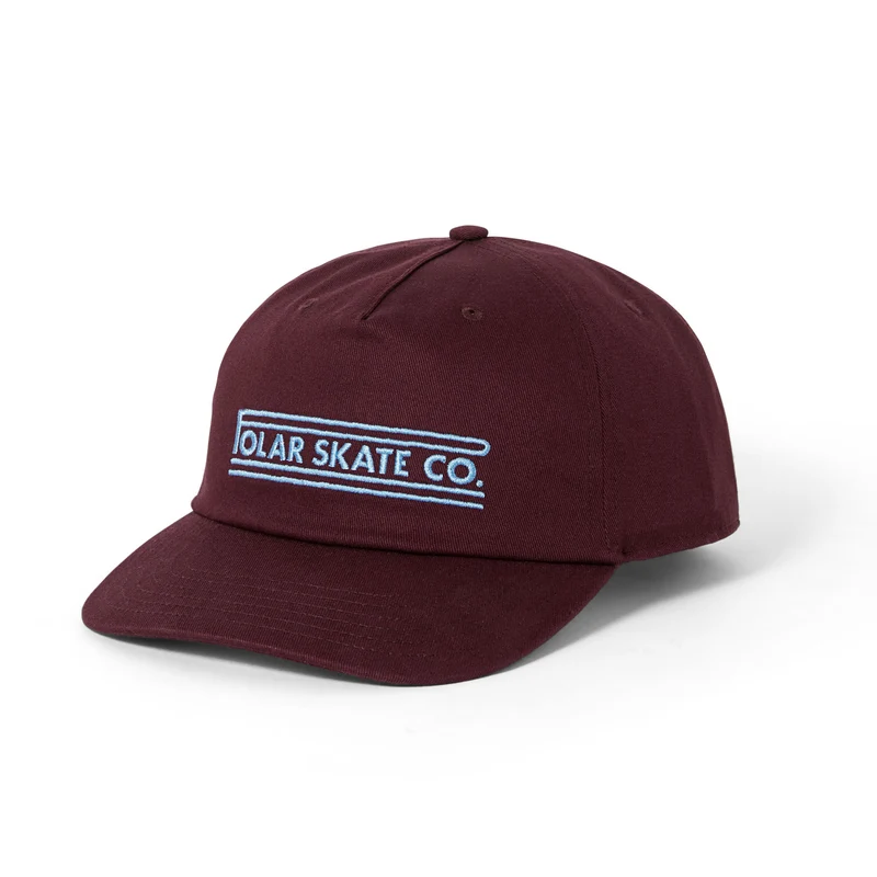 Jake Twill Stretch Logo Cap Dark Wine