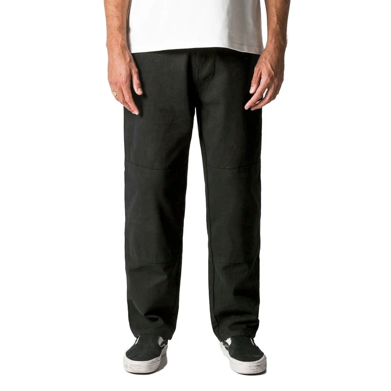 DISTEND DOUBLE KNEE PANT Black