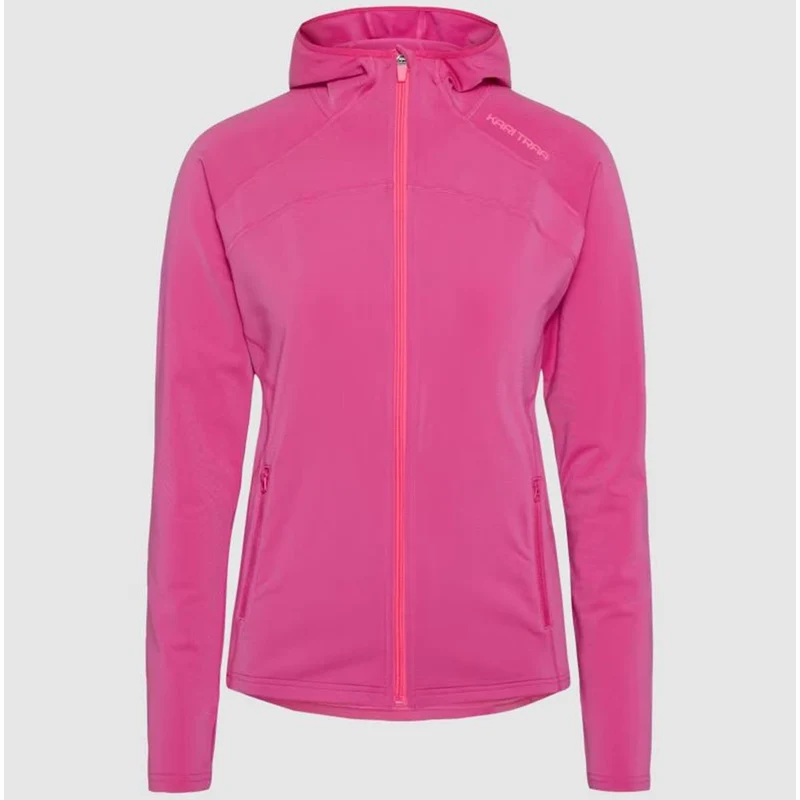 Kari Traa Mija Hooded Fleece berry Damen Fleecejacke
