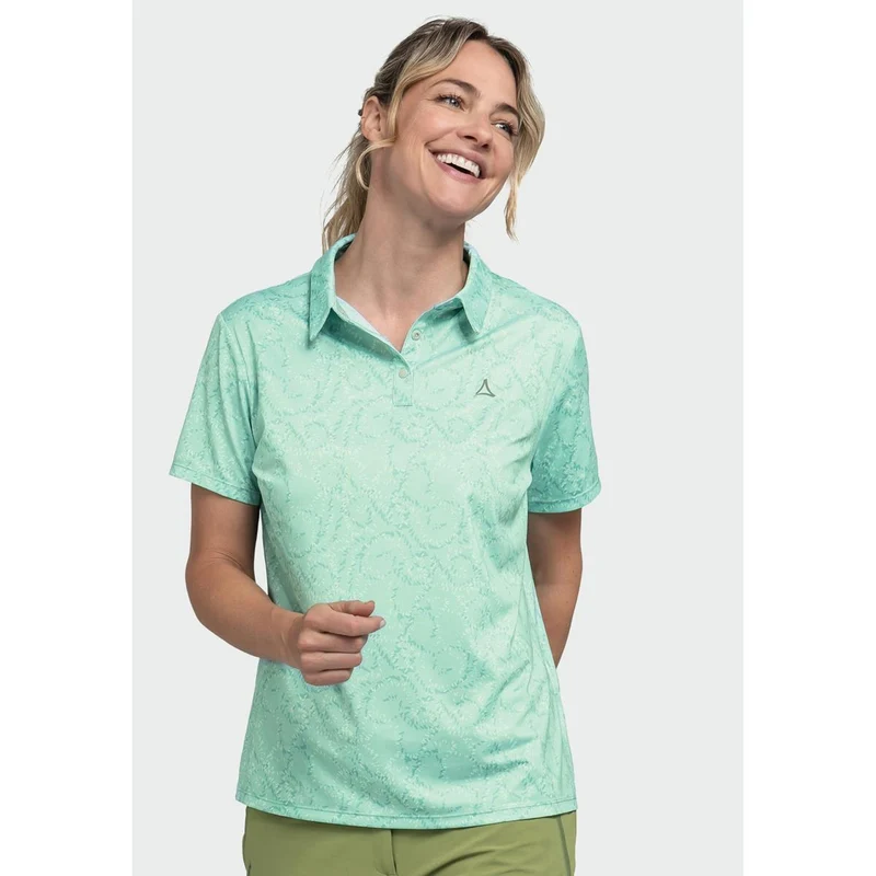 Schöffel Damen Hiking Polo Shirt Style Todra Botanical Sky