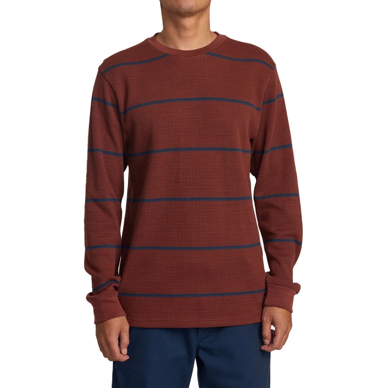 DAY SHIFT THERMAL STRIPE LS RED EARTH